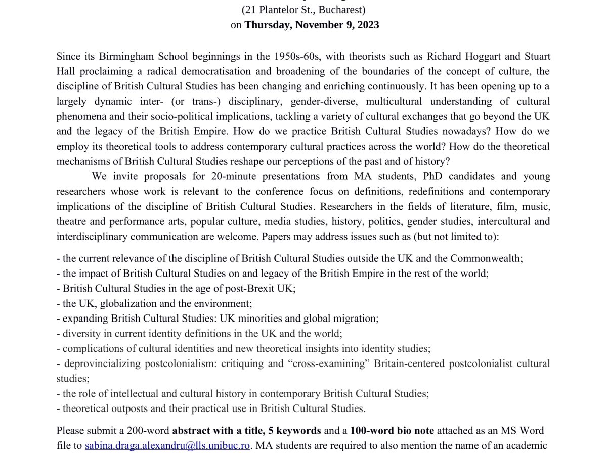 𝐂𝐅𝐏: 𝐇𝐨𝐰 𝐭𝐨 𝐁𝐞 𝐚𝐧 𝐀𝐥𝐢𝐞𝐧 𝐢𝐧 𝐁𝐫𝐢𝐭𝐢𝐬𝐡 𝐂𝐮𝐥𝐭𝐮𝐫𝐚𝐥 𝐒𝐭𝐮𝐝𝐢𝐞𝐬 (𝐍𝐨𝐯𝐞𝐦𝐛𝐞𝐫 𝟗, 𝟐𝟎𝟐𝟑 | 𝐍𝐞𝐰 𝐄𝐮𝐫𝐨𝐩𝐞 𝐂𝐨𝐥𝐥𝐞𝐠𝐞)